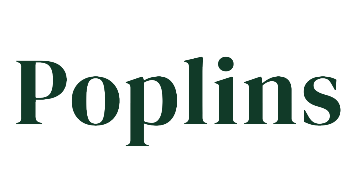 logo poplins marque de linge de maison